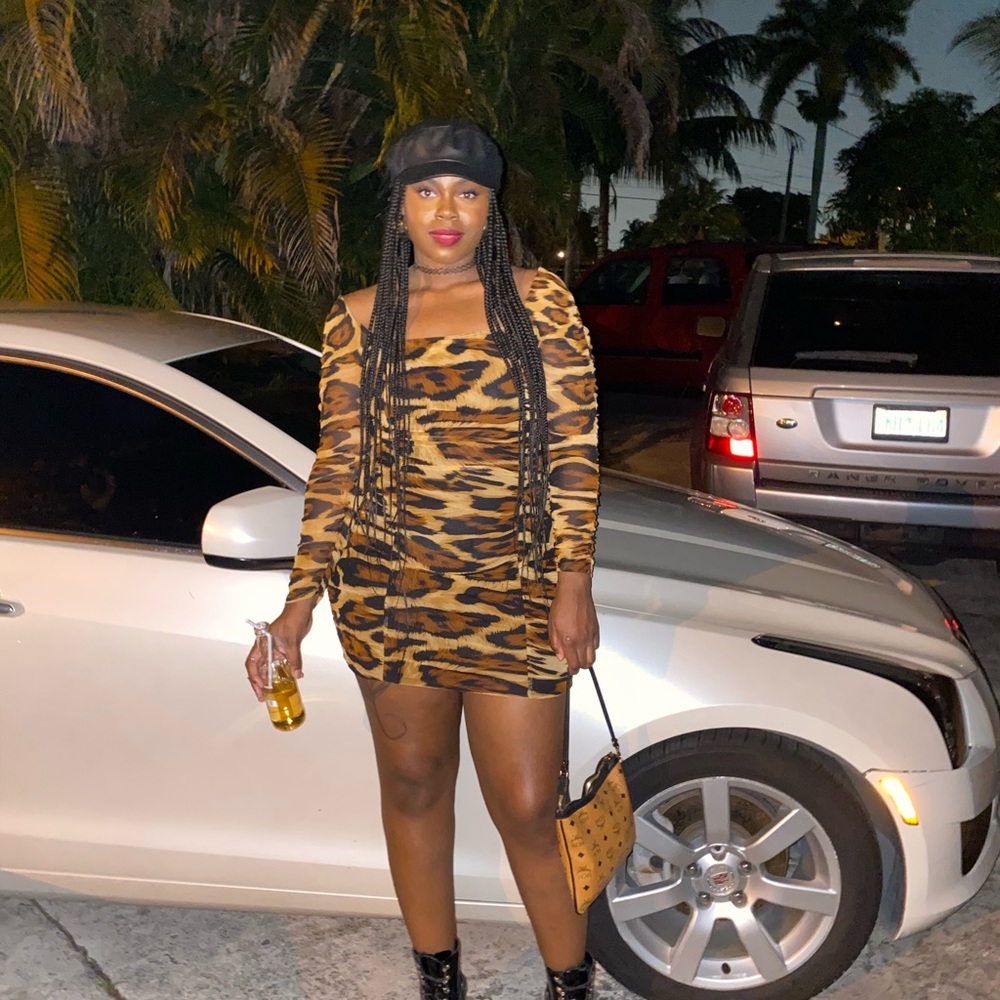 Cheetah Mini Dress